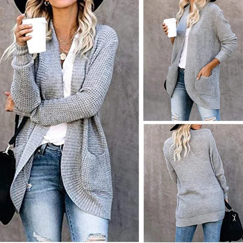 Fashion Women Cardigan Autumn Knitted Sweater Jacket Outerwear Thin Coat Streetwear New Woman Clothing - American ThistleFashion Women Cardigan Autumn Knitted Sweater Jacket Outerwear Thin Coat Streetwear New Woman Clothing