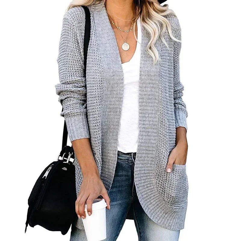 Fashion Women Cardigan Autumn Knitted Sweater Jacket Outerwear Thin Coat Streetwear New Woman Clothing - American ThistleFashion Women Cardigan Autumn Knitted Sweater Jacket Outerwear Thin Coat Streetwear New Woman Clothing