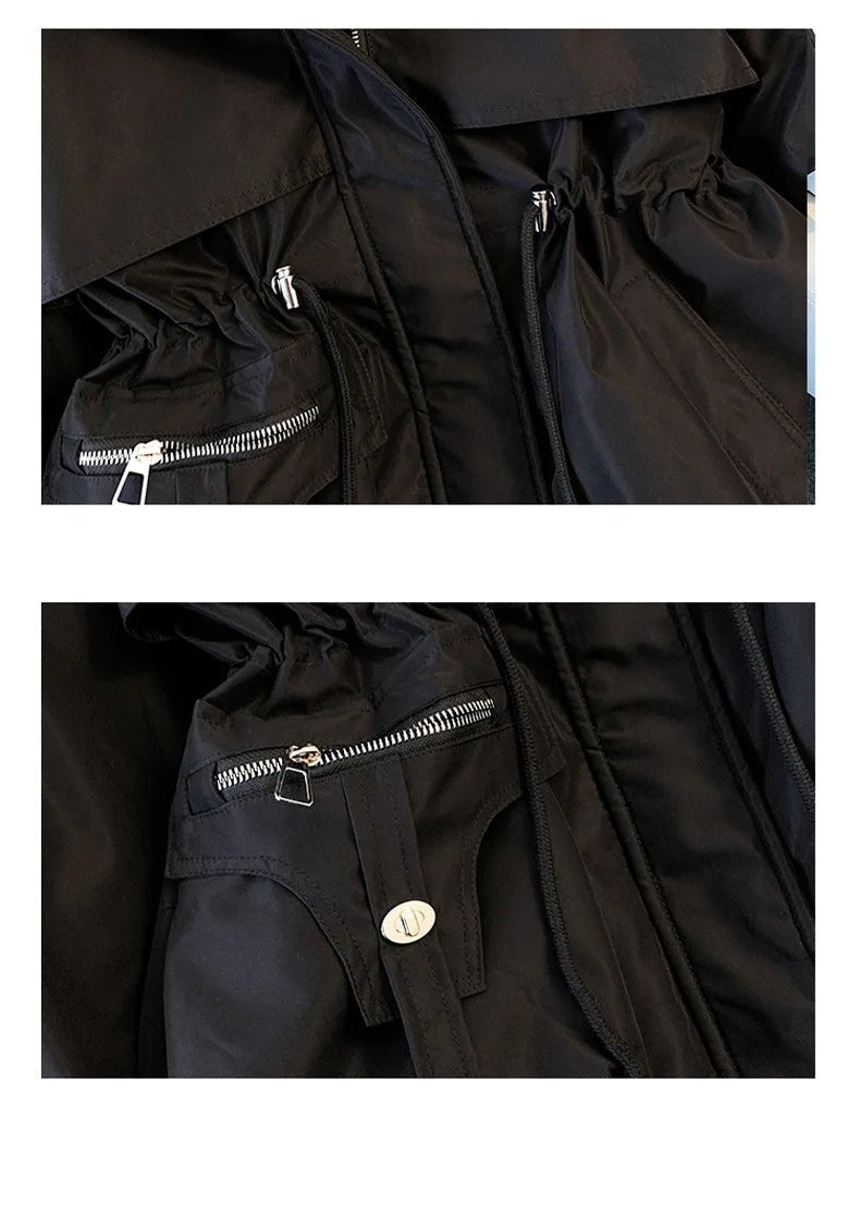 Fleece Lined Hood Down Jacket Winter Coat for Women Warm Drawstring Padded Parkas Puffer Outwear - American Thistle Fleece Lined Hood Down Jacket Winter Coat for Women Warm Drawstring Padded Parkas Puffer Outwear