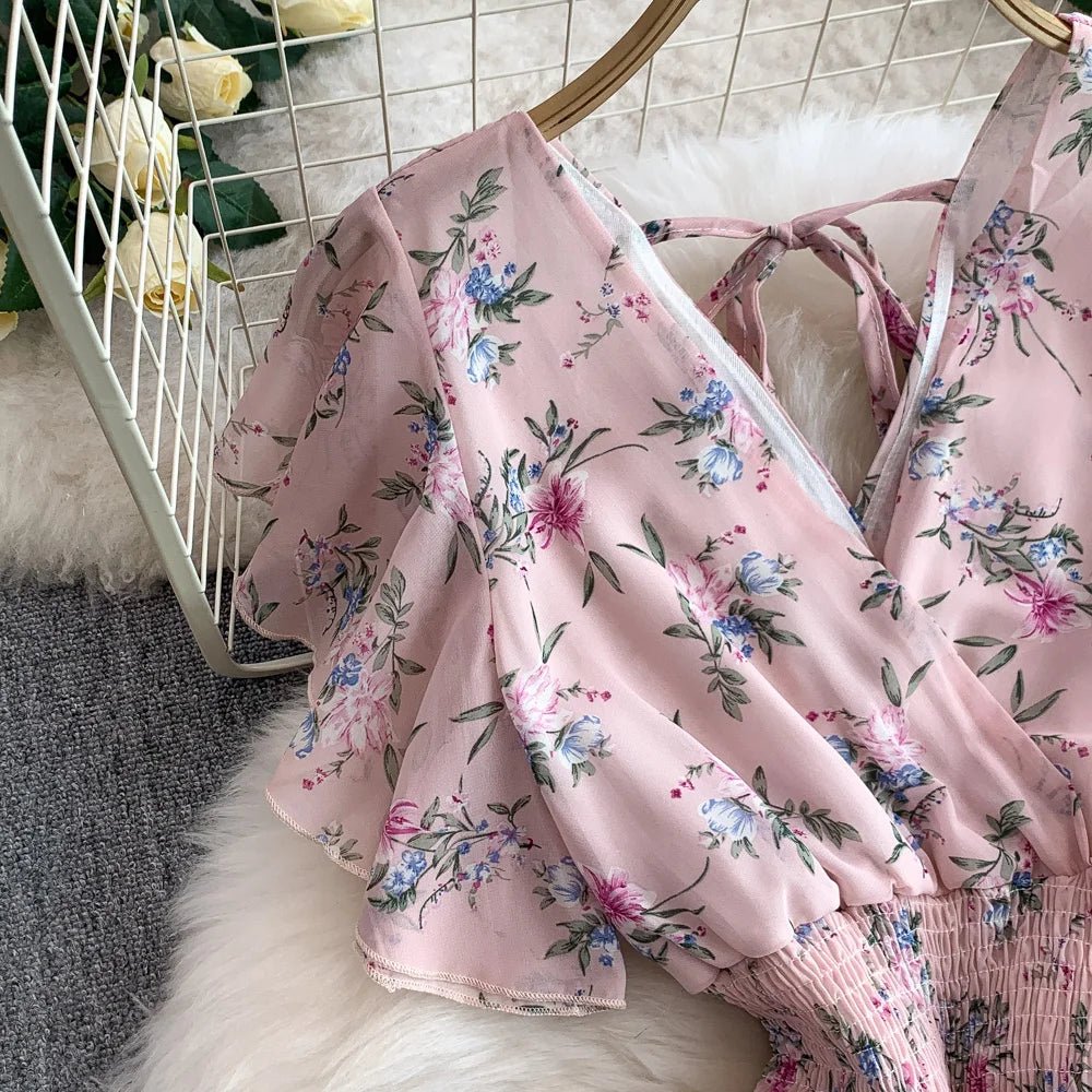 Floral Modest Maxi Dress - American Thistle Floral Modest Maxi Dress