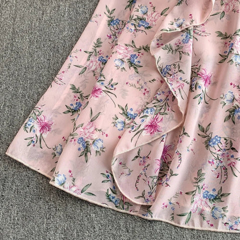 Floral Modest Maxi Dress - American Thistle Floral Modest Maxi Dress