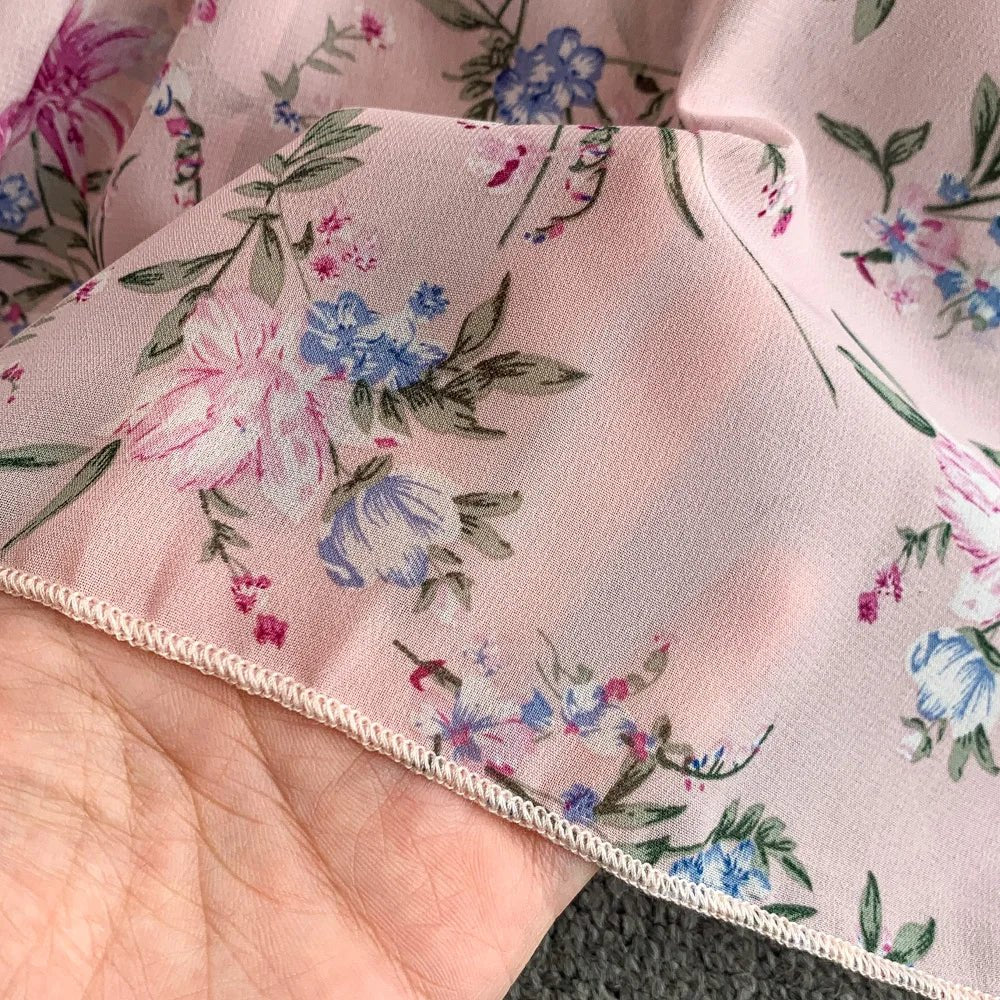 Floral Modest Maxi Dress - American Thistle Floral Modest Maxi Dress