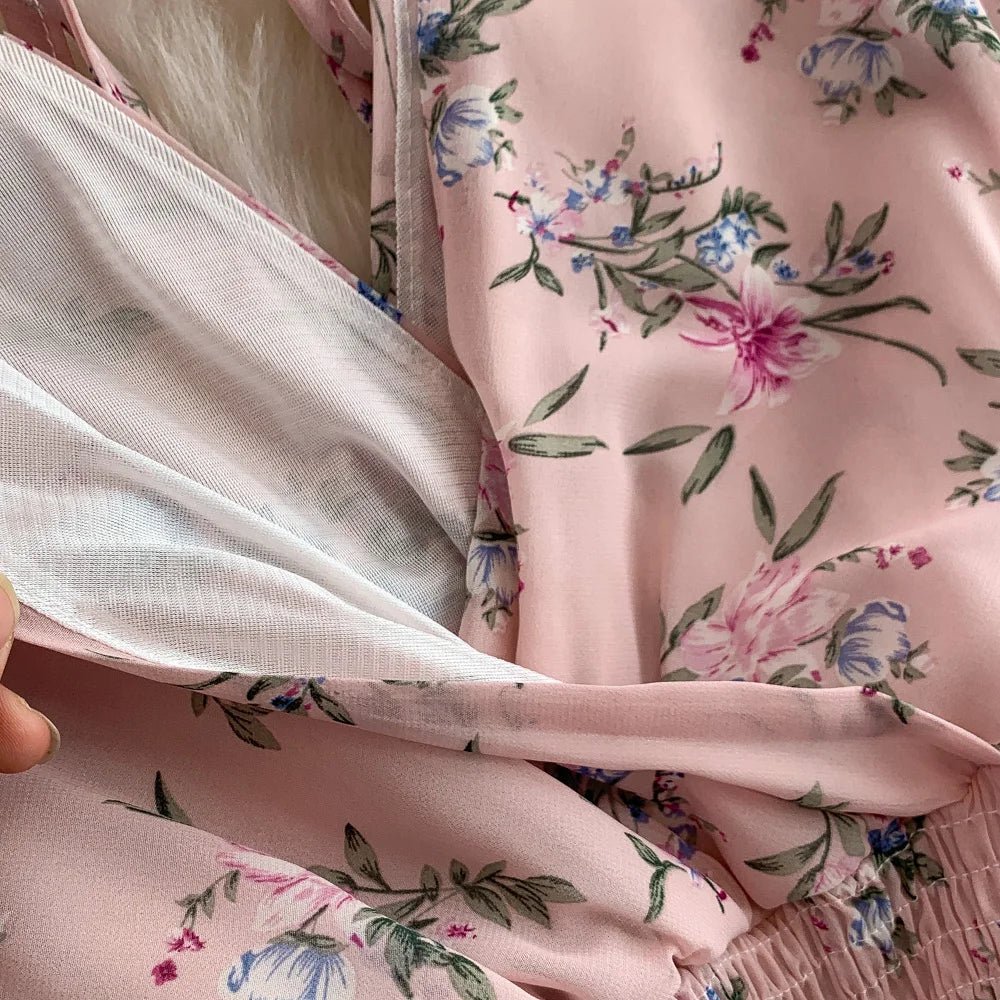 Floral Modest Maxi Dress - American Thistle Floral Modest Maxi Dress