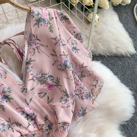 Floral Modest Maxi Dress - American Thistle Floral Modest Maxi Dress