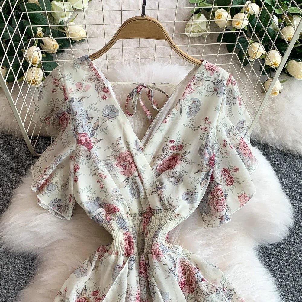 Floral Modest Maxi Dress - American Thistle Floral Modest Maxi Dress