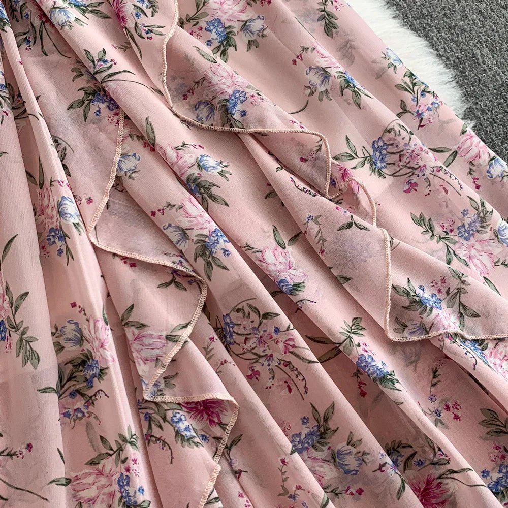 Floral Modest Maxi Dress - American Thistle Floral Modest Maxi Dress