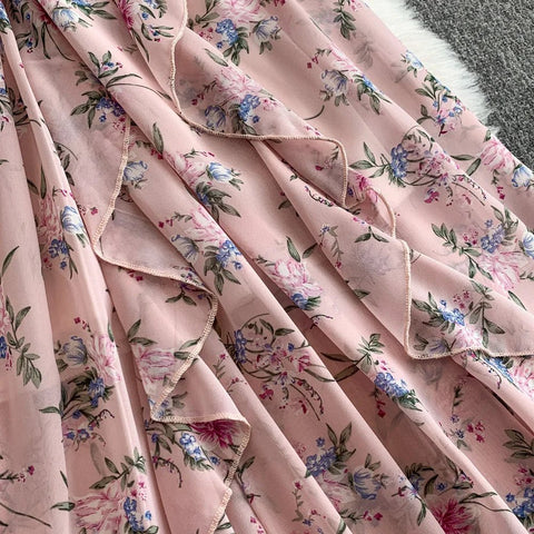 Floral Modest Maxi Dress - American Thistle Floral Modest Maxi Dress