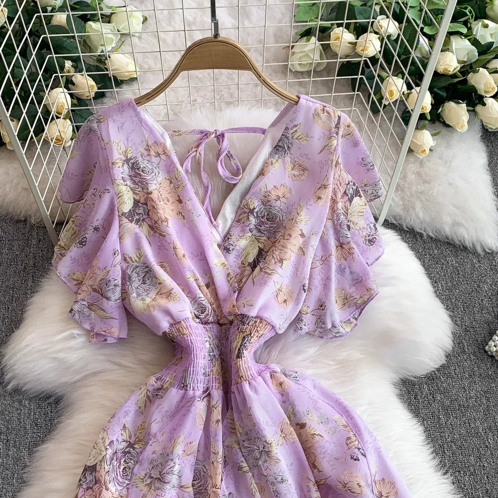 Floral Modest Maxi Dress - American Thistle Floral Modest Maxi Dress