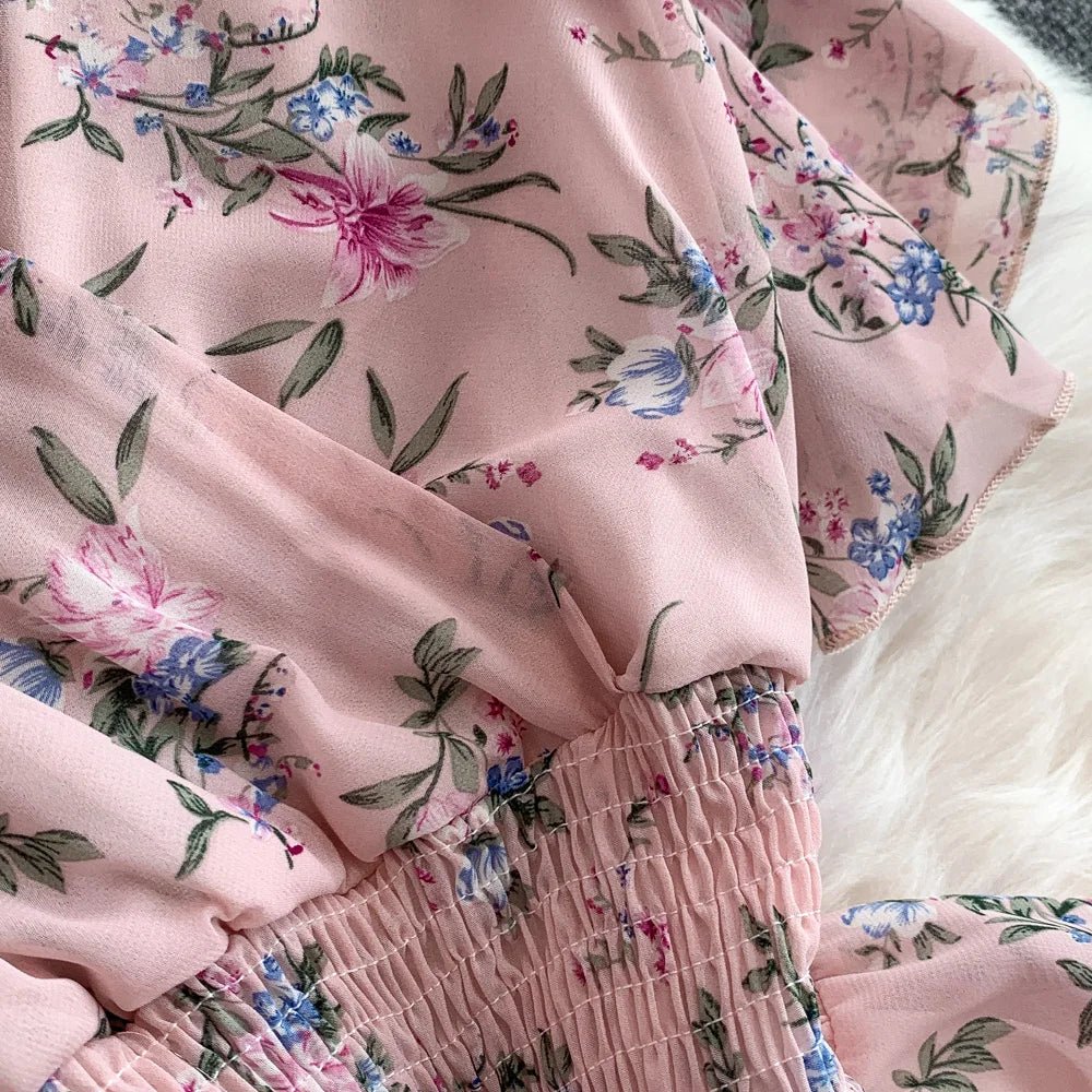 Floral Modest Maxi Dress - American Thistle Floral Modest Maxi Dress