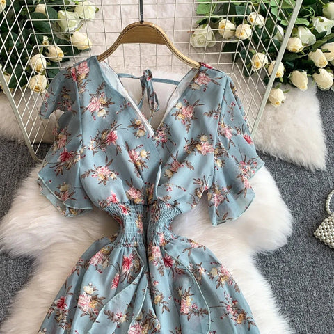 Floral Modest Maxi Dress - American Thistle Floral Modest Maxi Dress