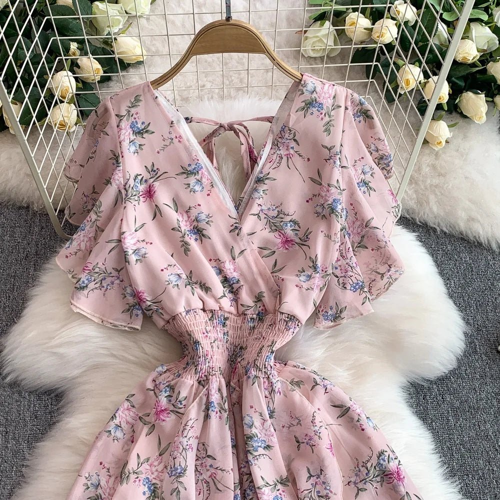 Floral Modest Maxi Dress - American Thistle Floral Modest Maxi Dress