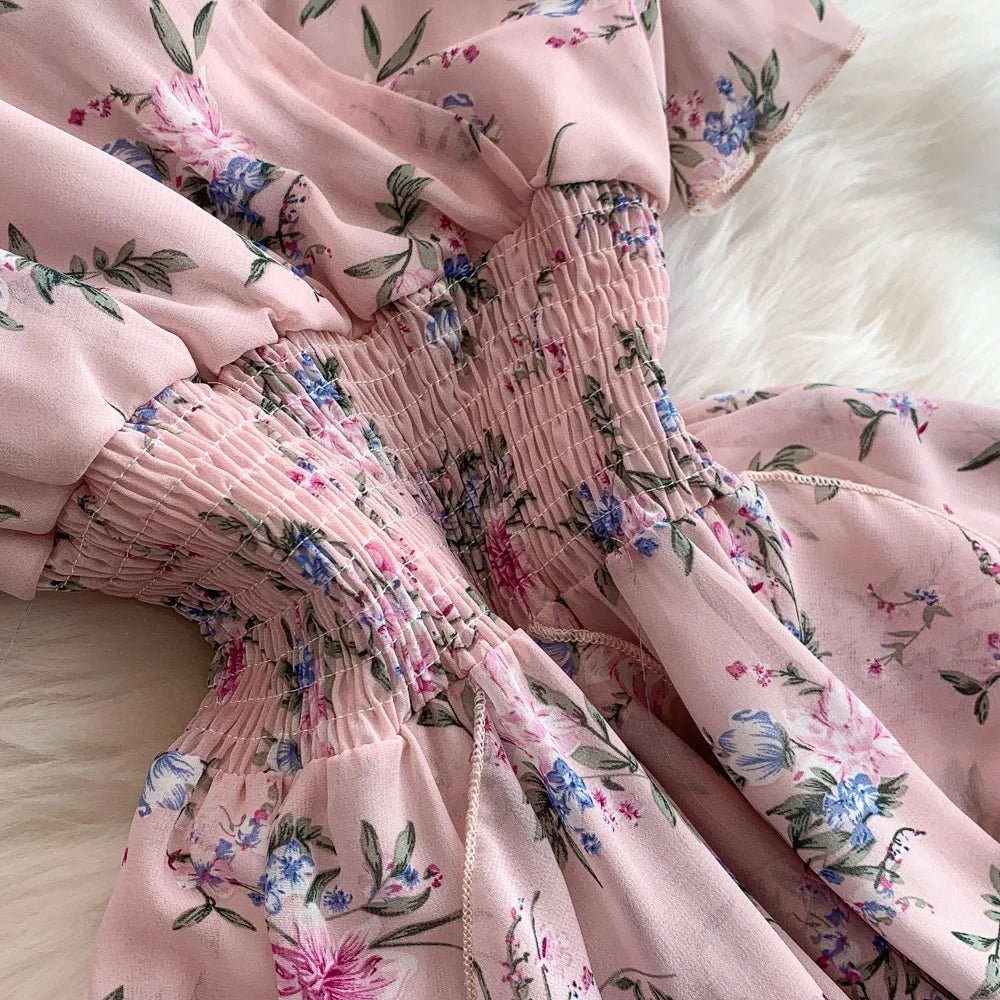 Floral Modest Maxi Dress - American Thistle Floral Modest Maxi Dress