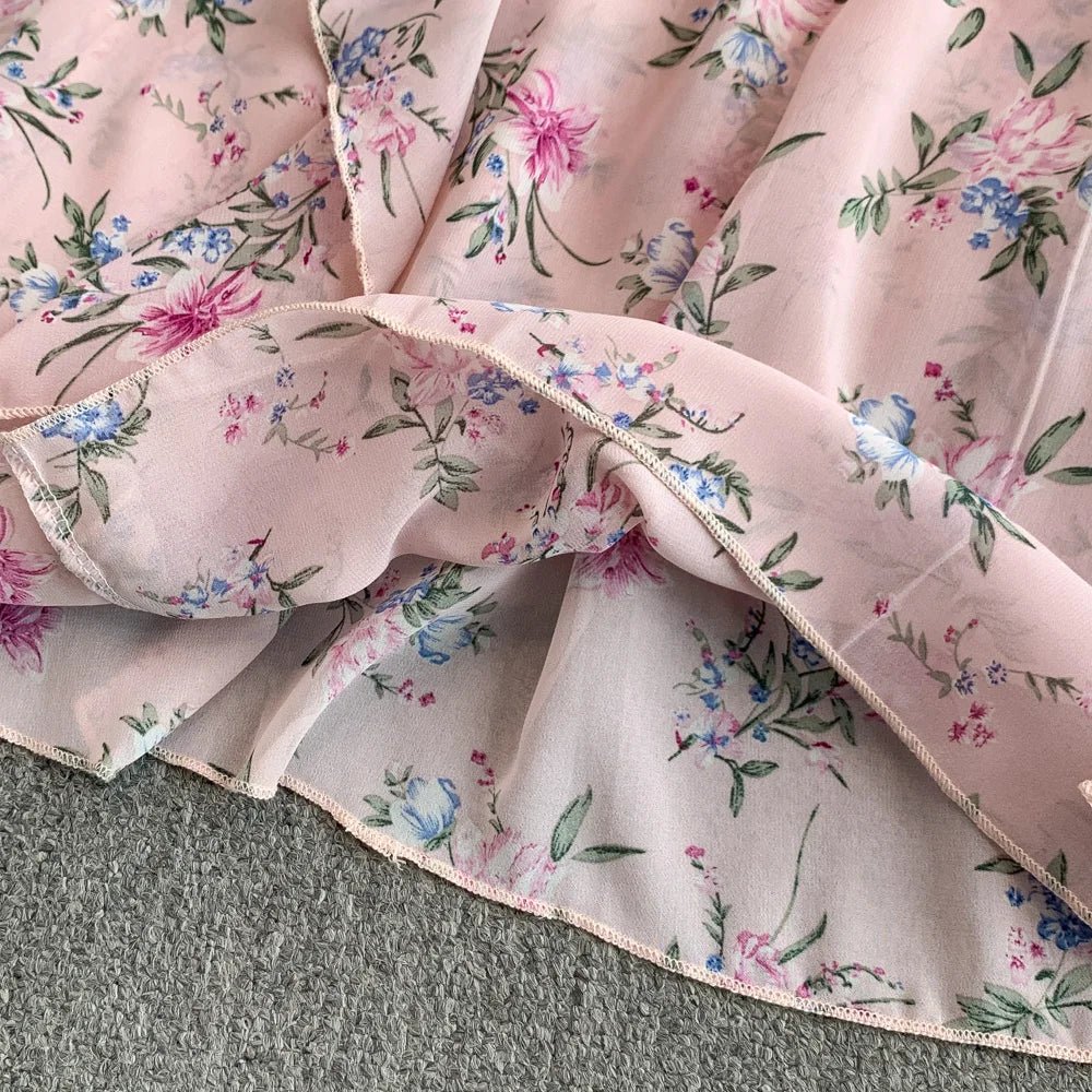 Floral Modest Maxi Dress - American Thistle Floral Modest Maxi Dress