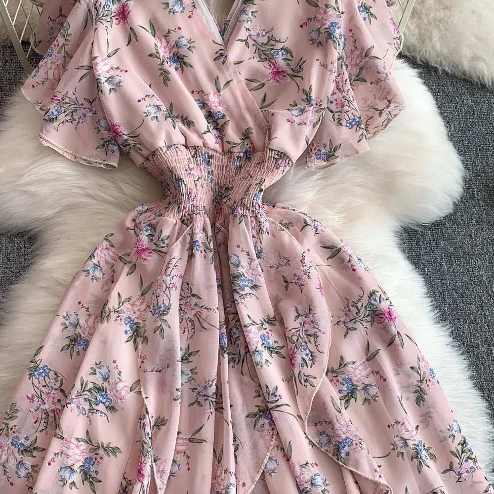 Floral Modest Maxi Dress - American Thistle Floral Modest Maxi Dress