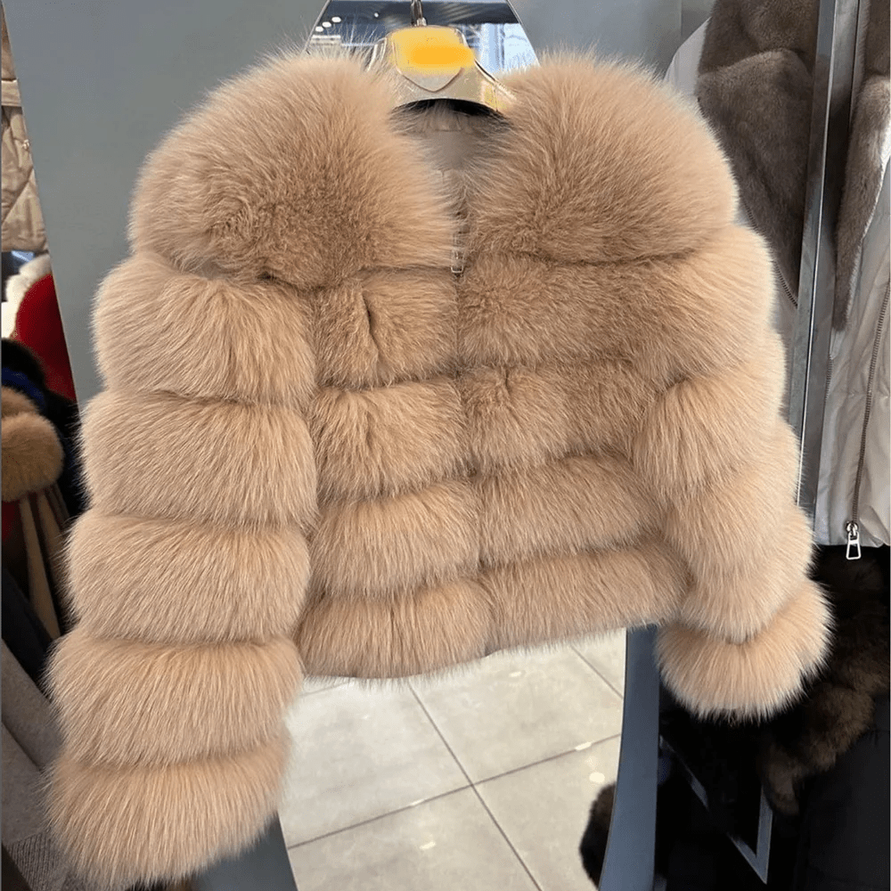 Fox Fur Coat Real Winter Women'S Fashion - American ThistleFox Fur Coat Real Winter Women'S Fashion