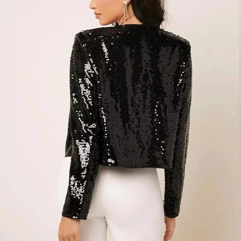 Glitter Sequin Jacket For Women Long Sleeve Casual Jacket Female Fashion Coats Women Jackets - American Thistle Glitter Sequin Jacket For Women Long Sleeve Casual Jacket Female Fashion Coats Women Jackets
