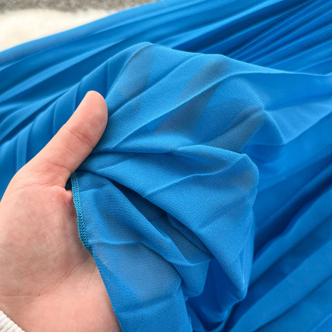 Halter Pleated Dress Hollow Out Backless Solid Women - American Thistle Halter Pleated Dress Hollow Out Backless Solid Women