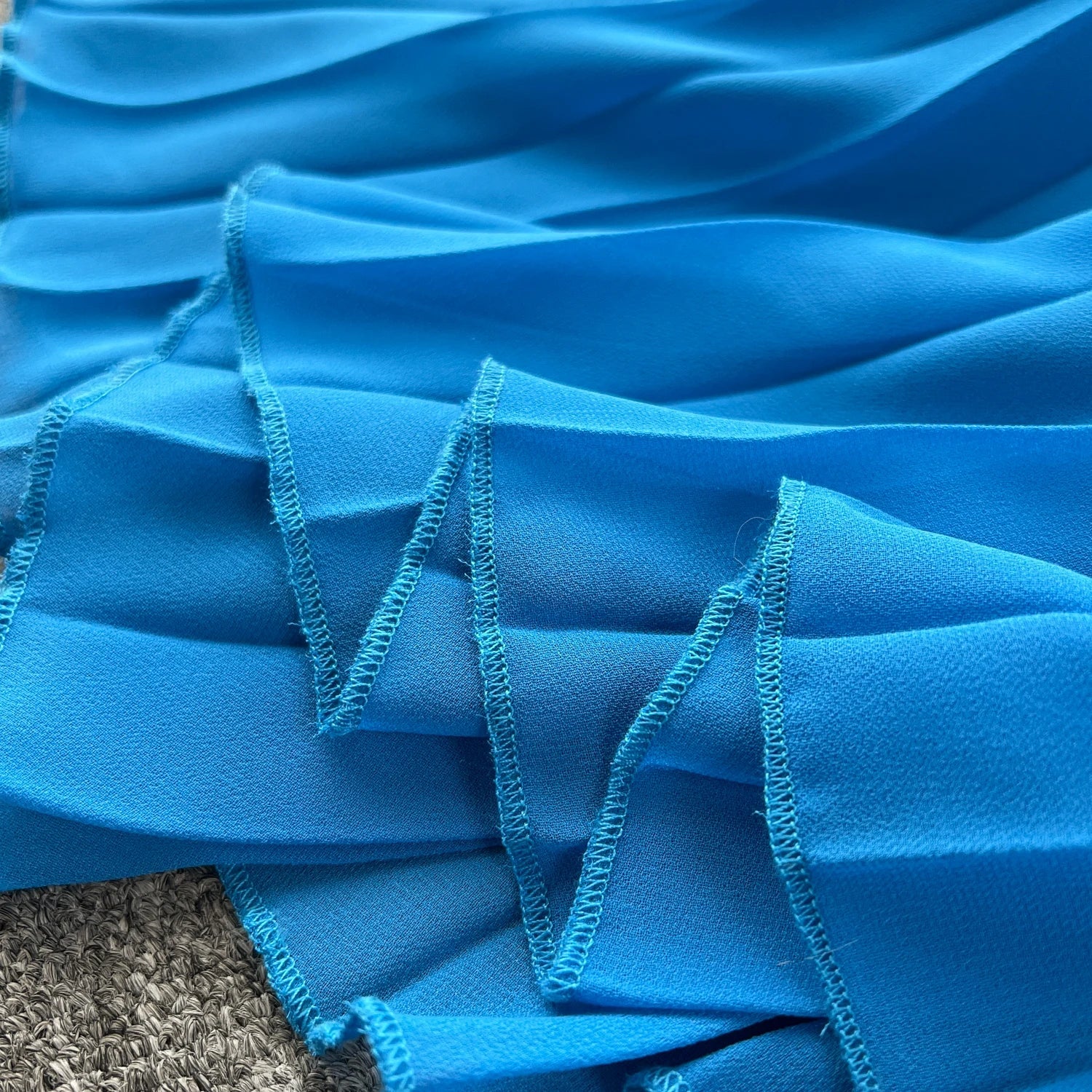 Halter Pleated Dress Hollow Out Backless Solid Women - American Thistle Halter Pleated Dress Hollow Out Backless Solid Women