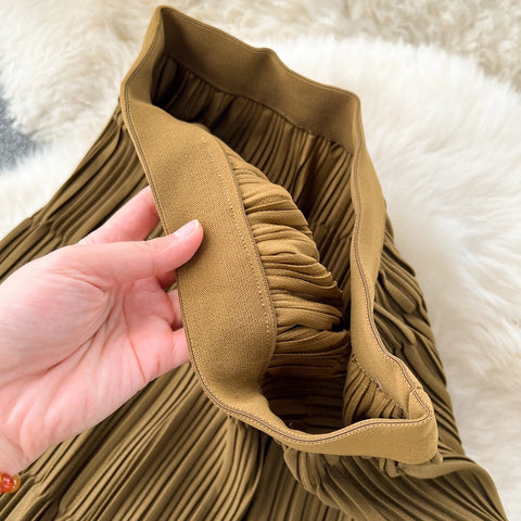 High Street Winter Long Maxi Skirt Women Elastic Waist American Retro Fashion - American Thistle High Street Winter Long Maxi Skirt Women Elastic Waist American Retro Fashion
