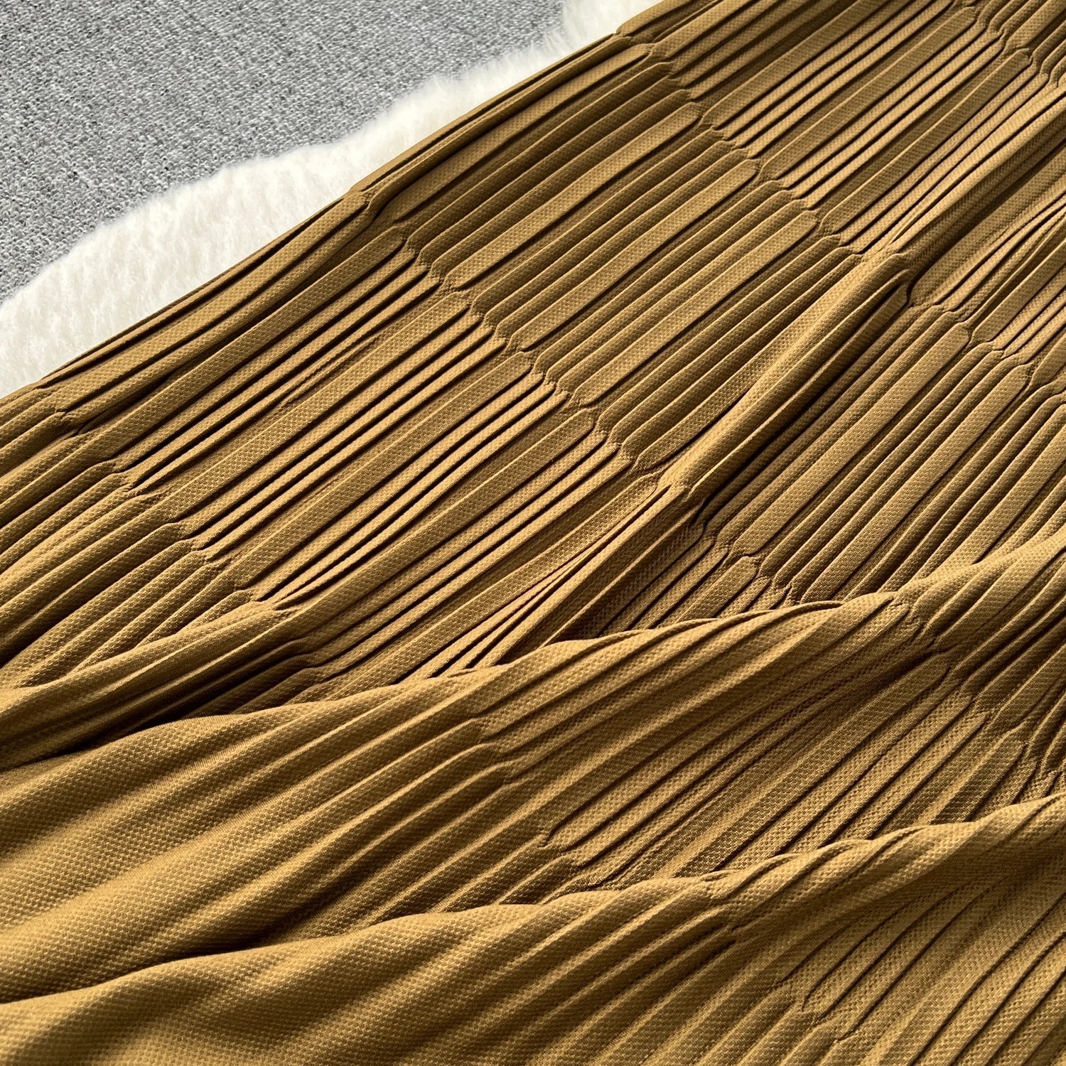 High Street Winter Long Maxi Skirt Women Elastic Waist American Retro Fashion - American Thistle High Street Winter Long Maxi Skirt Women Elastic Waist American Retro Fashion