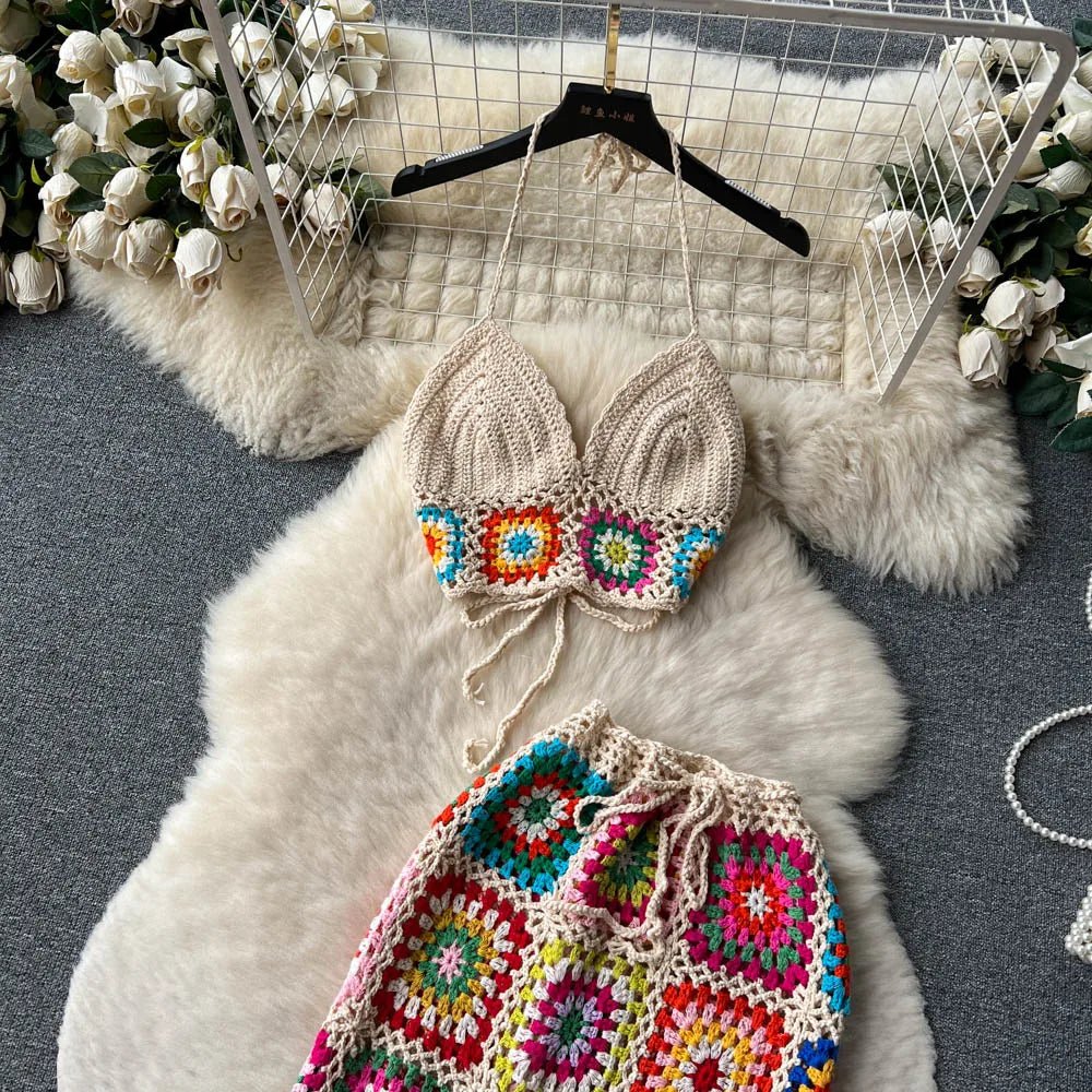 Knitted Beach Two Pieces - American Thistle Knitted Beach Two Pieces