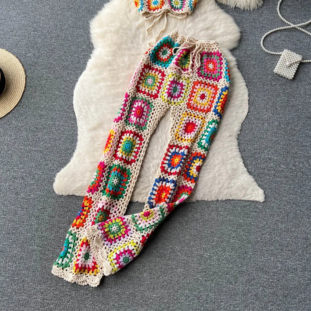 Knitted Beach Two Pieces - American Thistle Knitted Beach Two Pieces