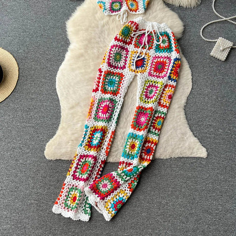 Knitted Beach Two Pieces - American Thistle Knitted Beach Two Pieces