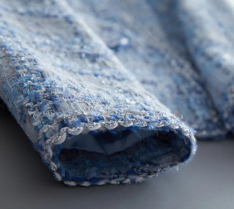 Long Sleeve Fashion Tweed Blazer/ Jackets Women Spring Winter - American Thistle Long Sleeve Fashion Tweed Blazer/ Jackets Women Spring Winter