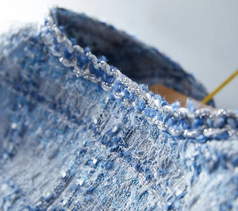 Long Sleeve Fashion Tweed Blazer/ Jackets Women Spring Winter - American Thistle Long Sleeve Fashion Tweed Blazer/ Jackets Women Spring Winter