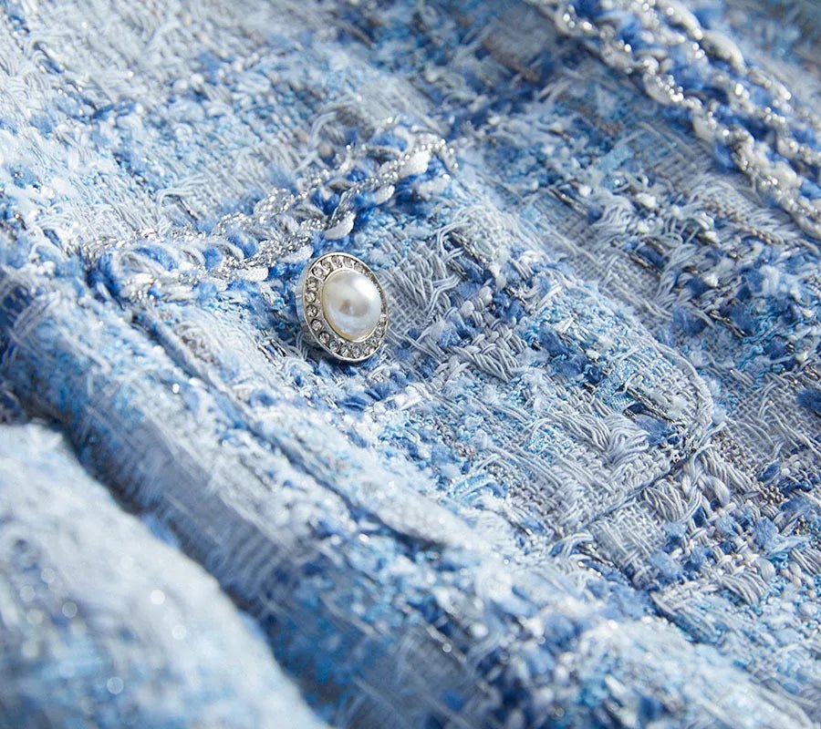 Long Sleeve Fashion Tweed Blazer/ Jackets Women Spring Winter - American Thistle Long Sleeve Fashion Tweed Blazer/ Jackets Women Spring Winter