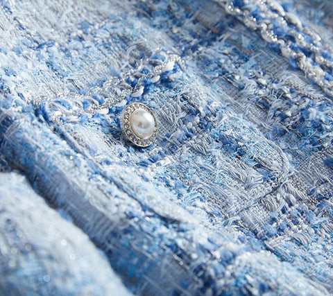 Long Sleeve Fashion Tweed Blazer/ Jackets Women Spring Winter - American Thistle Long Sleeve Fashion Tweed Blazer/ Jackets Women Spring Winter