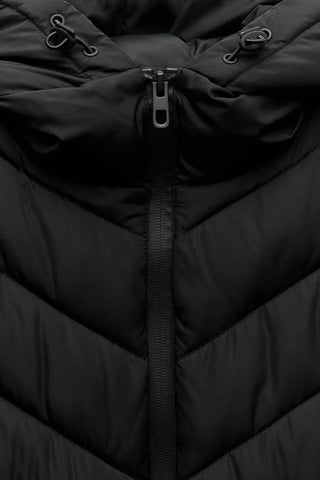 Long sleeve Puffer Standing Collar Hooded Jacket Sport - American Thistle Long sleeve Puffer Standing Collar Hooded Jacket Sport