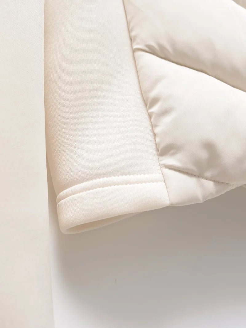 Long sleeve Puffer Standing Collar Hooded Jacket Sport - American Thistle Long sleeve Puffer Standing Collar Hooded Jacket Sport