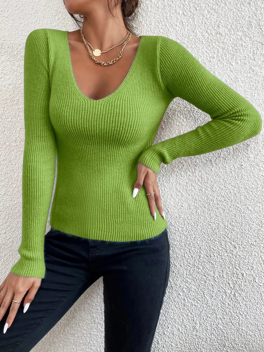 Long - Sleeve Winter Rib Knit Solid Top - American Thistle Long - Sleeve Winter Rib Knit Solid Top