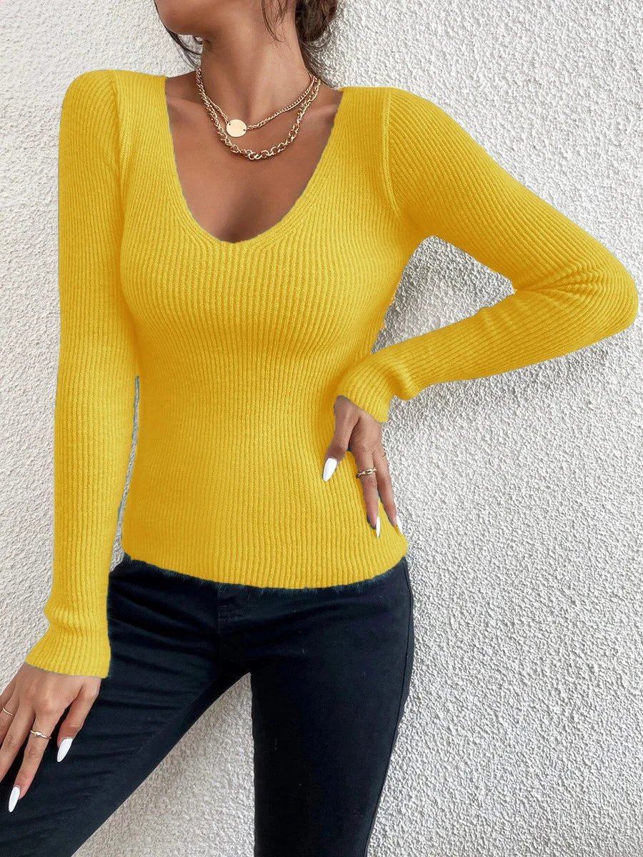 Long - Sleeve Winter Rib Knit Solid Top - American Thistle Long - Sleeve Winter Rib Knit Solid Top