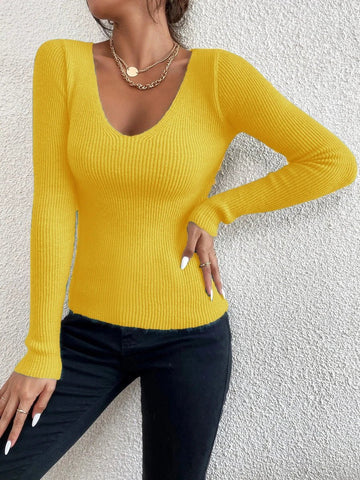 Long - Sleeve Winter Rib Knit Solid Top - American Thistle Long - Sleeve Winter Rib Knit Solid Top
