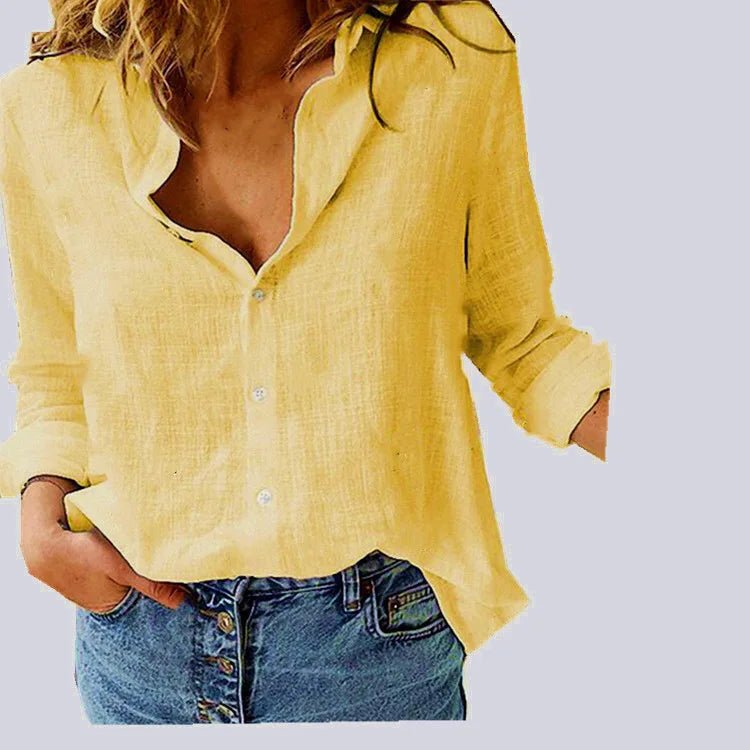 Loose Long Sleeve Oversized Shirt Womens Blouses Casual with Role Up Sleeves - American Thistle Loose Long Sleeve Oversized Shirt Womens Blouses Casual with Role Up Sleeves