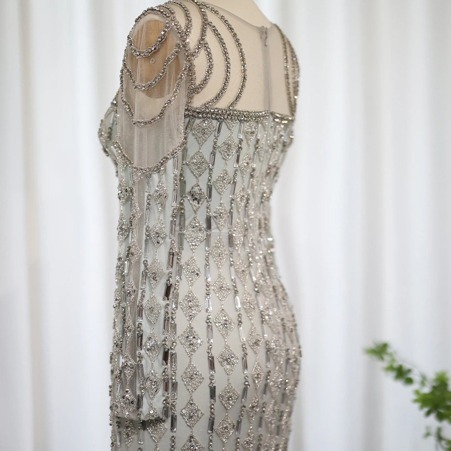 Luxury Sage Green Evening Dress Mermaid Elegant - American Thistle Luxury Sage Green Evening Dress Mermaid Elegant