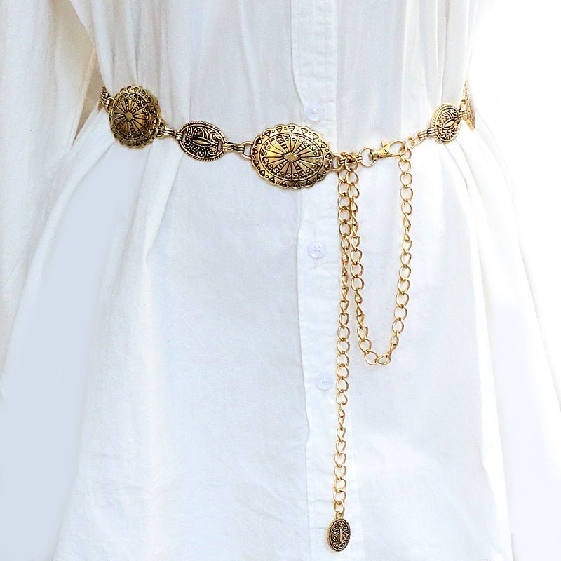 Metal Women's Skirt Vintage Ornament Sweater Waist Chain - American ThistleMetal Women's Skirt Vintage Ornament Sweater Waist Chain