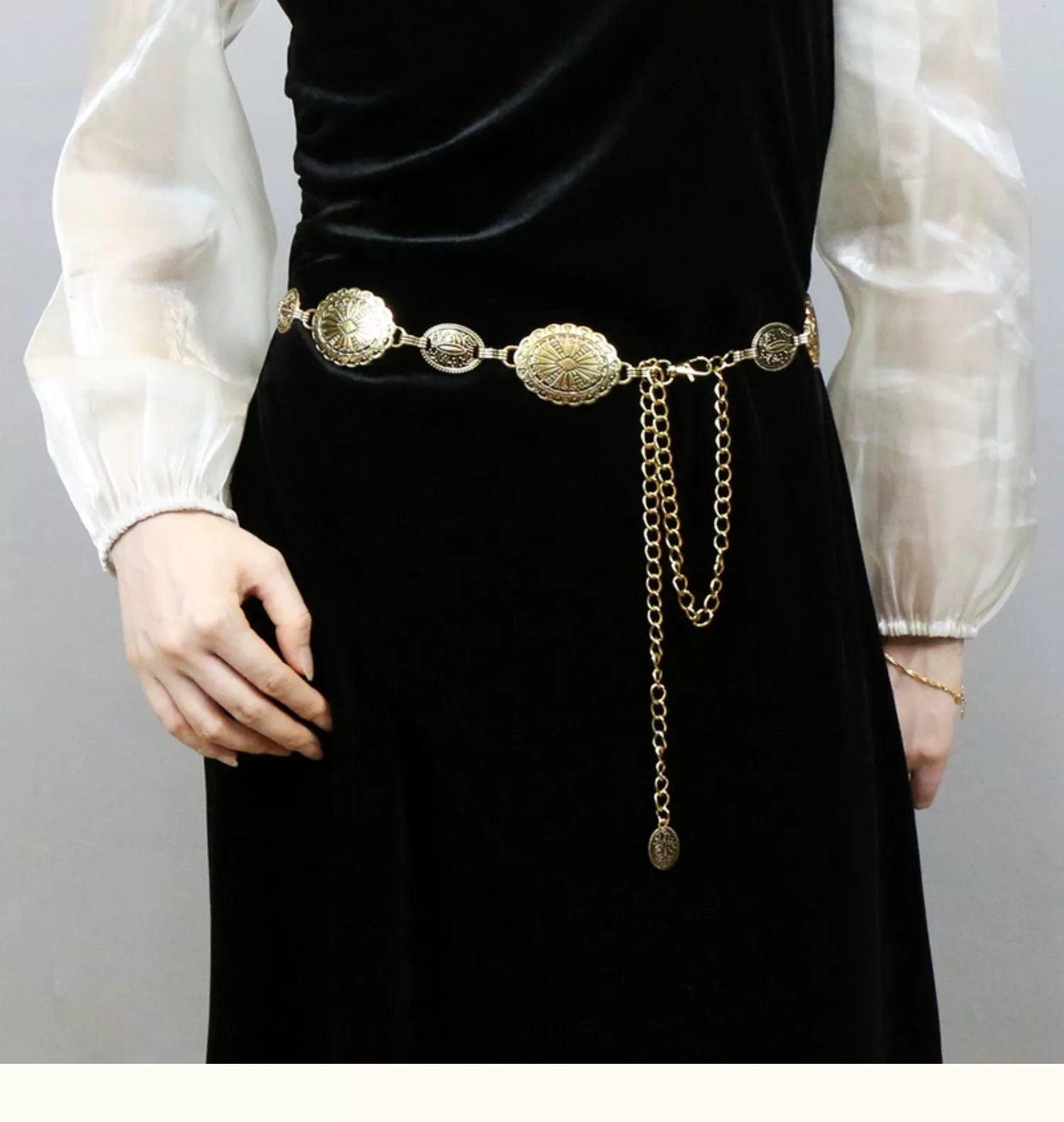 Metal Women's Skirt Vintage Ornament Sweater Waist Chain - American ThistleMetal Women's Skirt Vintage Ornament Sweater Waist Chain