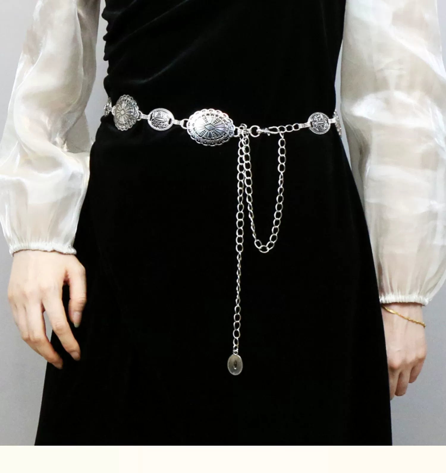 Metal Women's Skirt Vintage Ornament Sweater Waist Chain - American ThistleMetal Women's Skirt Vintage Ornament Sweater Waist Chain