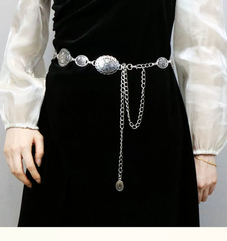 Metal Women's Skirt Vintage Ornament Sweater Waist Chain - American ThistleMetal Women's Skirt Vintage Ornament Sweater Waist Chain