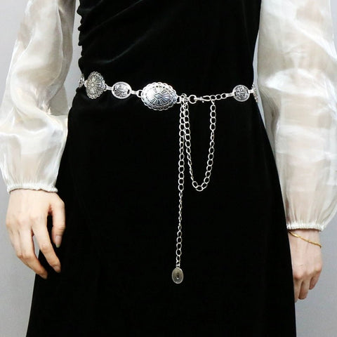 Metal Women's Skirt Vintage Ornament Sweater Waist Chain - American ThistleMetal Women's Skirt Vintage Ornament Sweater Waist Chain