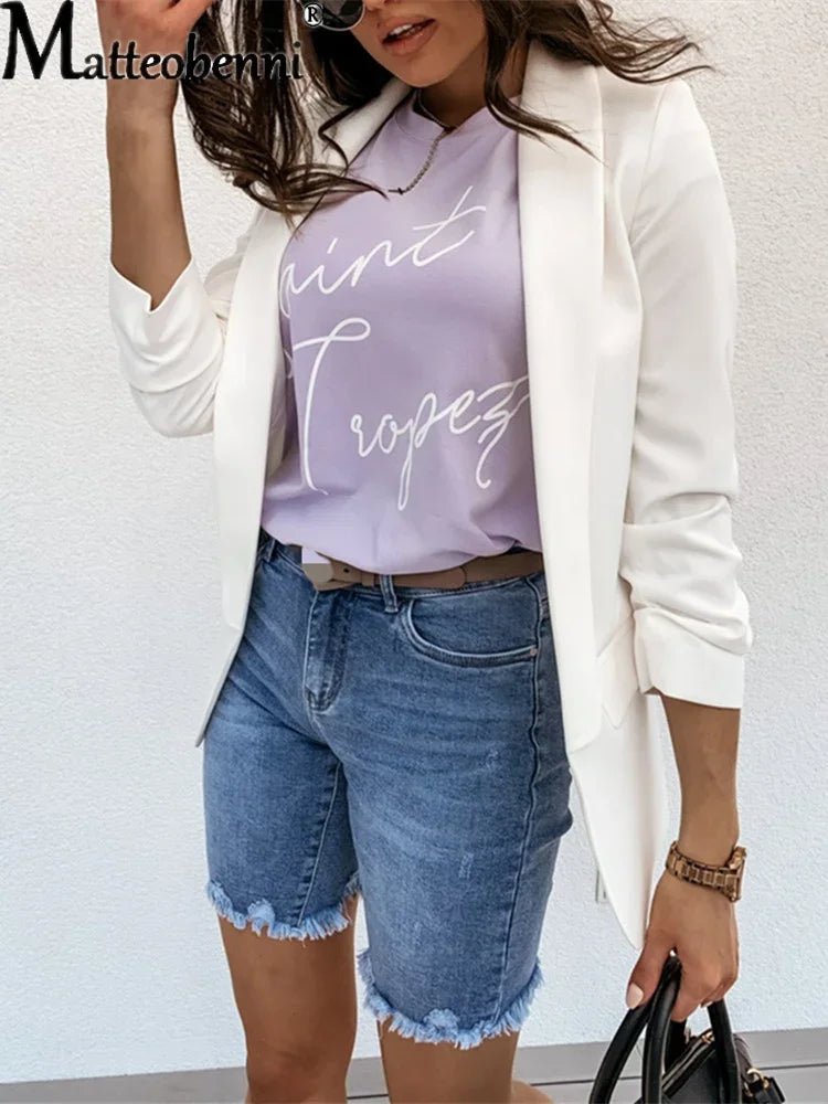 Middle Waist Fashion Casual Denim Shorts Women Streetwear Ripped Short Jeans - American Thistle Middle Waist Fashion Casual Denim Shorts Women Streetwear Ripped Short Jeans