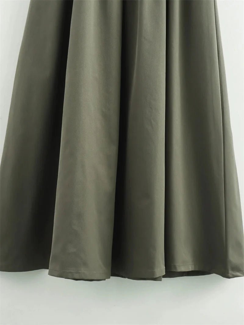 MUJER Zipper Long Dress Woman Pleated Sleeveless Bodycon Dress Summer Elegant Party Dresse - American Thistle MUJER Zipper Long Dress Woman Pleated Sleeveless Bodycon Dress Summer Elegant Party Dresse