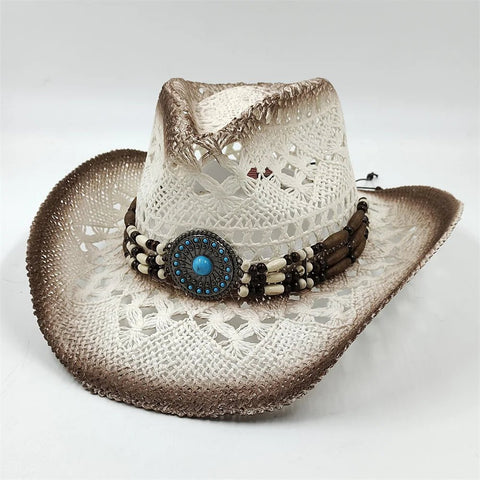 New Denim Hat Tie Dyed Straw Hat Star Jazz Straw Hat American Western Denim Hat Fashion - American ThistleNew Denim Hat Tie Dyed Straw Hat Star Jazz Straw Hat American Western Denim Hat Fashion