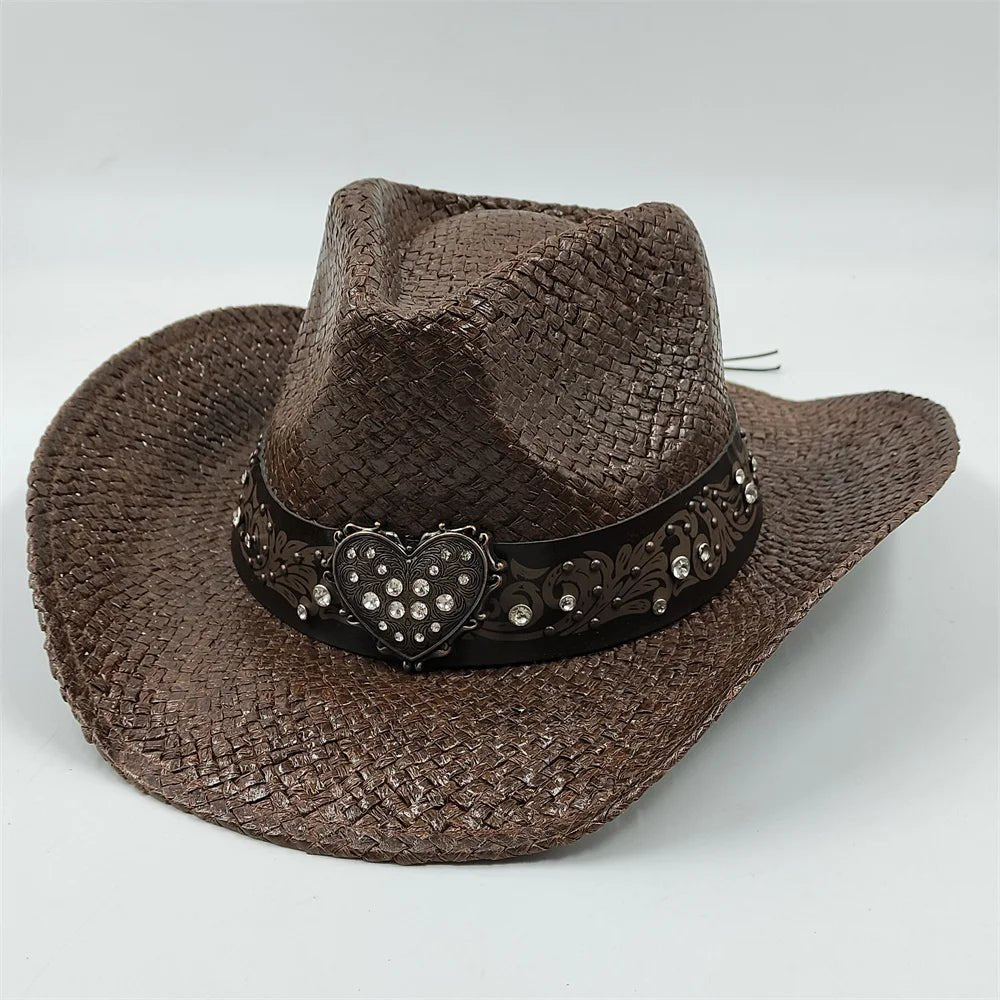 New Denim Hat Tie Dyed Straw Hat Star Jazz Straw Hat American Western Denim Hat Fashion - American ThistleNew Denim Hat Tie Dyed Straw Hat Star Jazz Straw Hat American Western Denim Hat Fashion