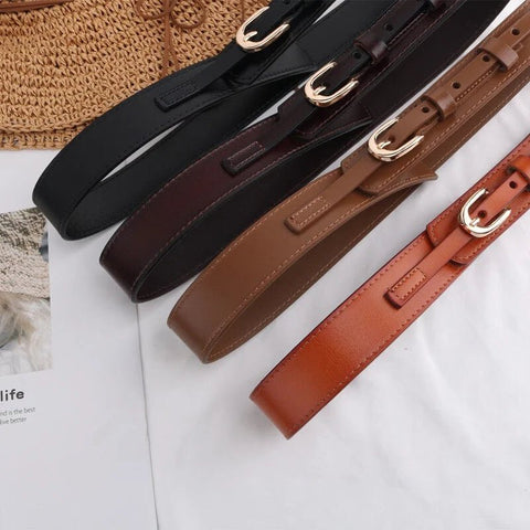 Oval needle buckle women's versatile casual belt belt belt - American ThistleOval needle buckle women's versatile casual belt belt belt