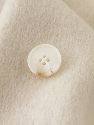 Petite Straight Shoulder White Camel Wool Coat Women - American Thistle Petite Straight Shoulder White Camel Wool Coat Women