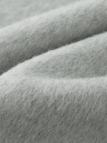 Petite Straight Shoulder White Camel Wool Coat Women - American Thistle Petite Straight Shoulder White Camel Wool Coat Women